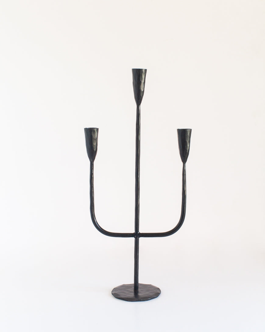 Hand Forged Iron Candelabras