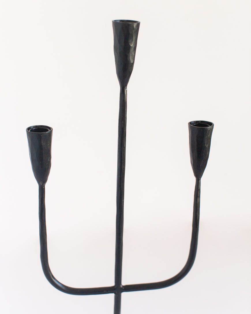Hand Forged Iron Candelabras