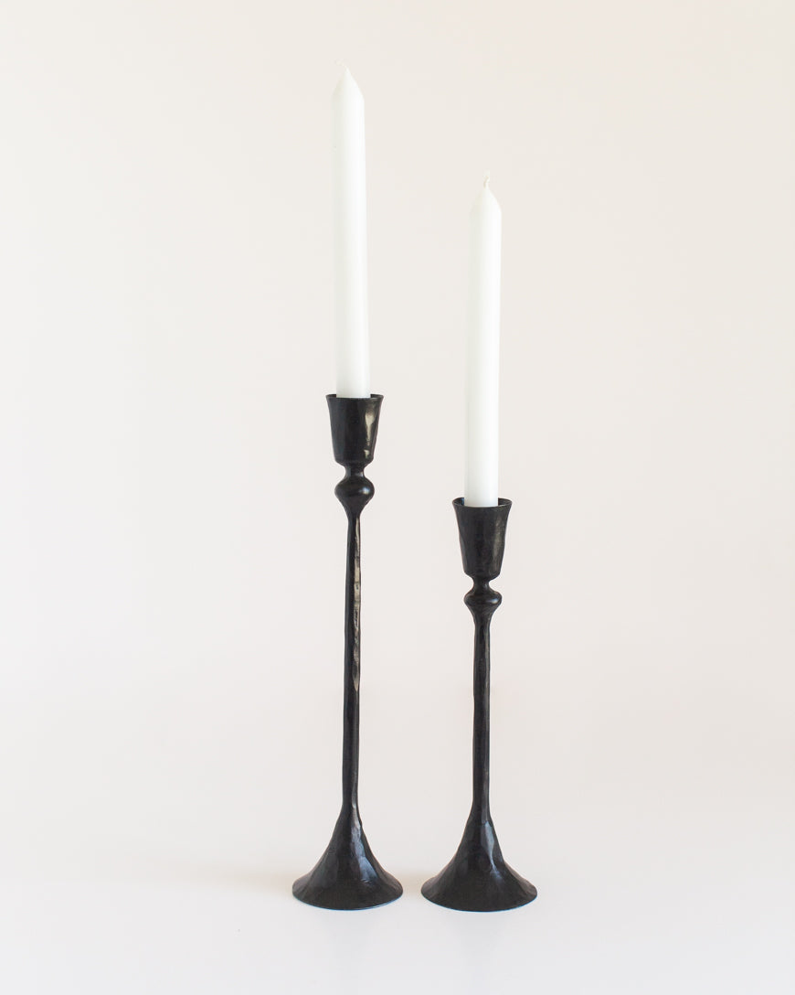 Gemini Hand Forged Iron Candlestands