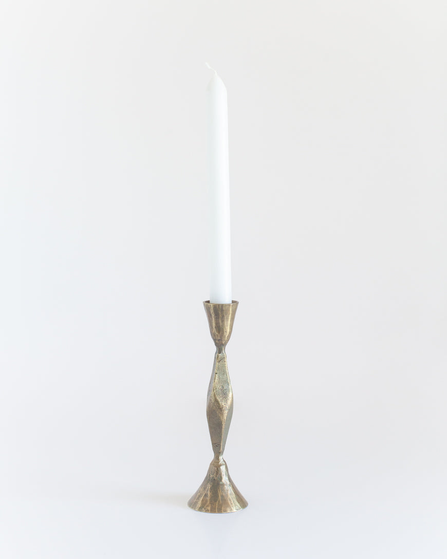 High Diamond Hand Forged Iron Candle Holders