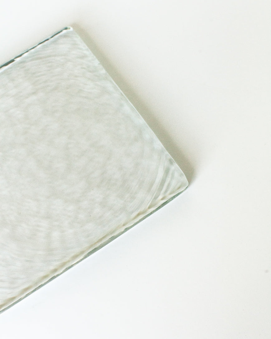 Hammered Glass Square Serving Board