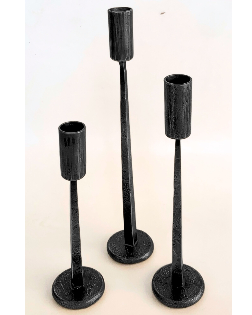 Dante Hand Forged Iron Candlestand