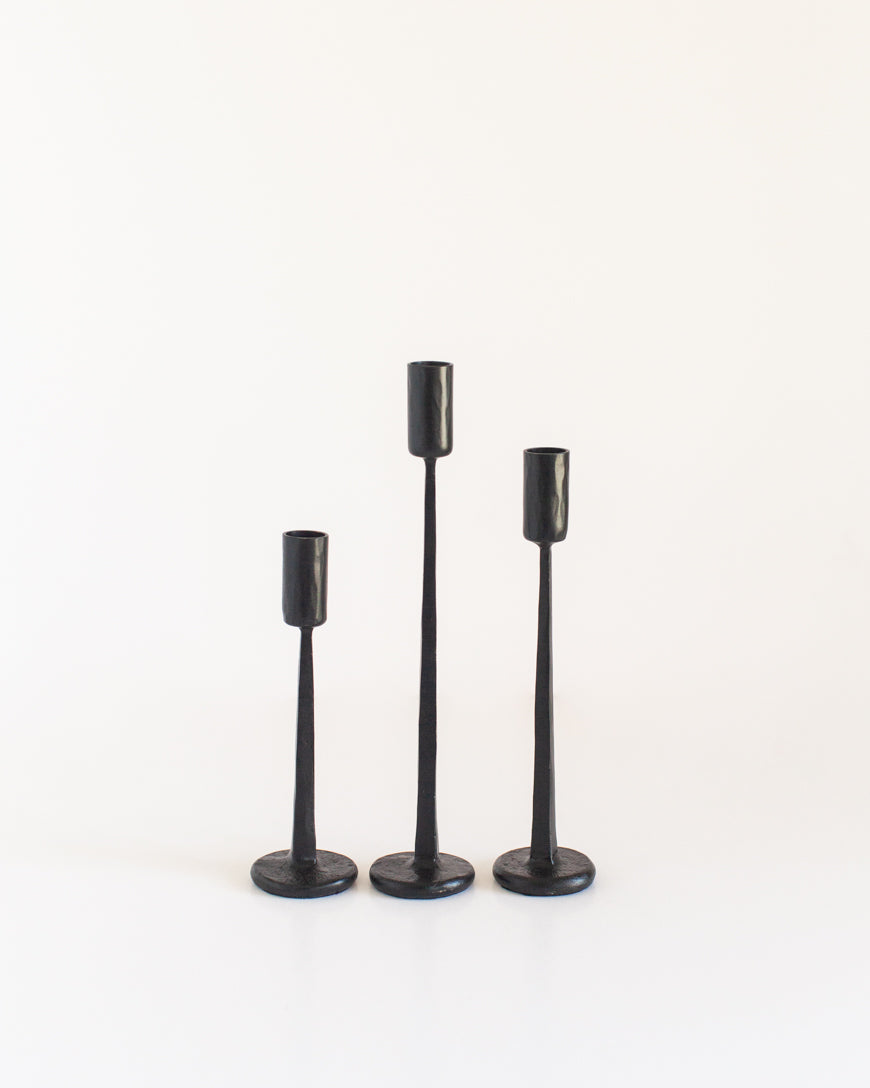 Dante Hand Forged Iron Candlestand