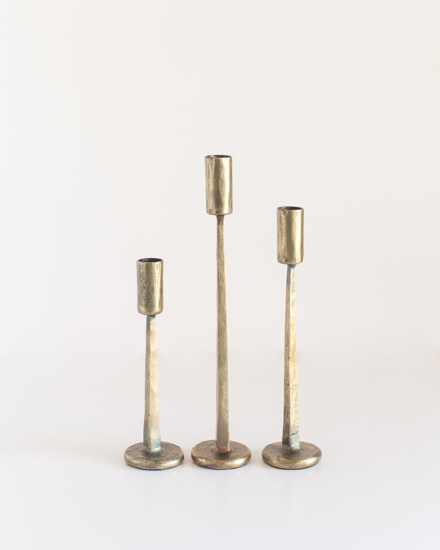 Dante Hand Forged Iron Candlestand