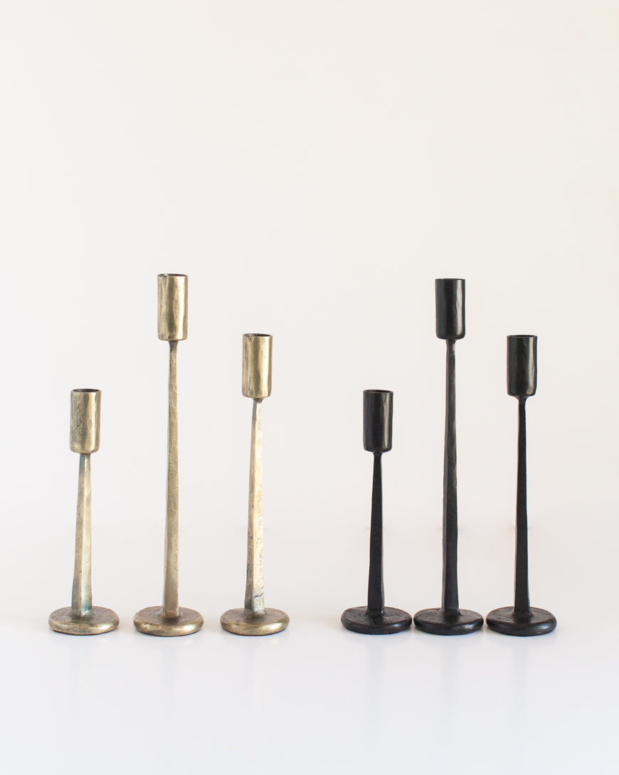 Dante Hand Forged Iron Candlestand