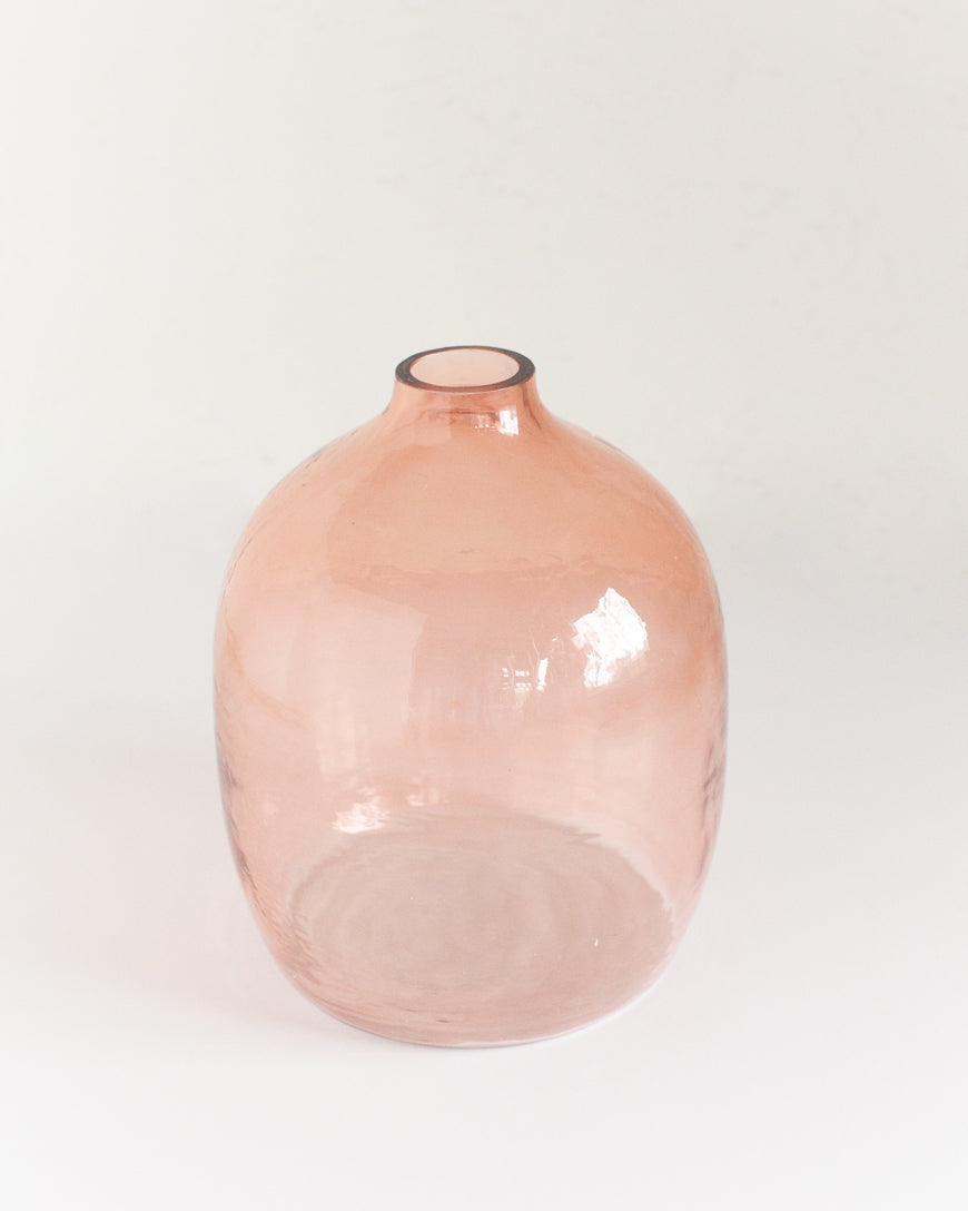 Hebron Hanblown Hammered Glass Vase