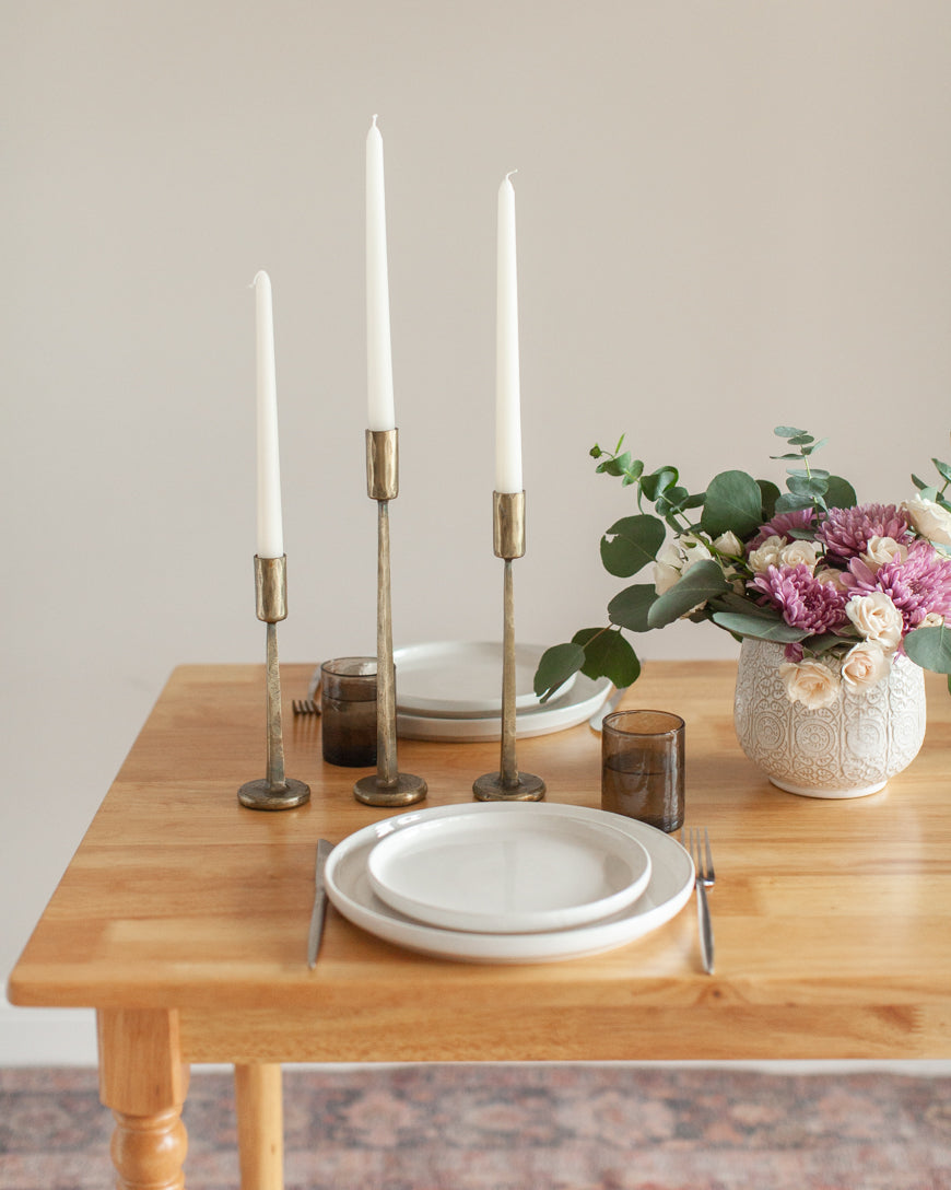 Dante Hand Forged Iron Candlestand