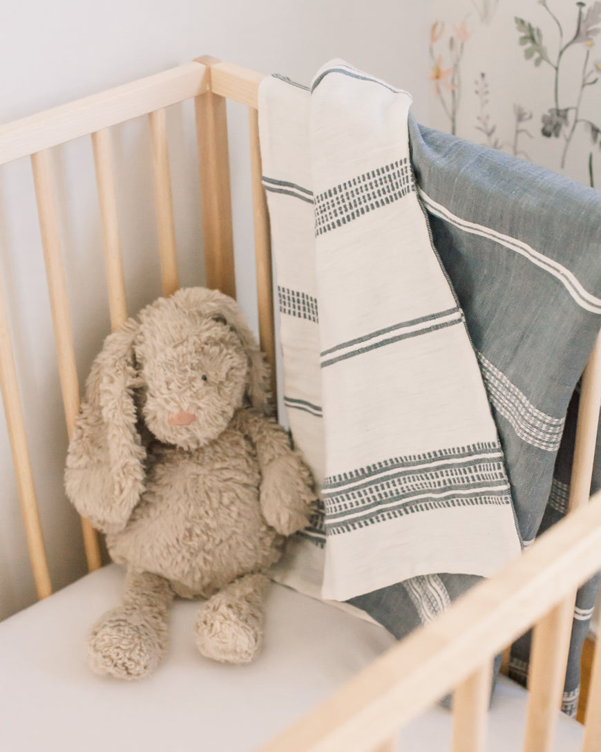 Aden Cotton Reversible Baby Blanket